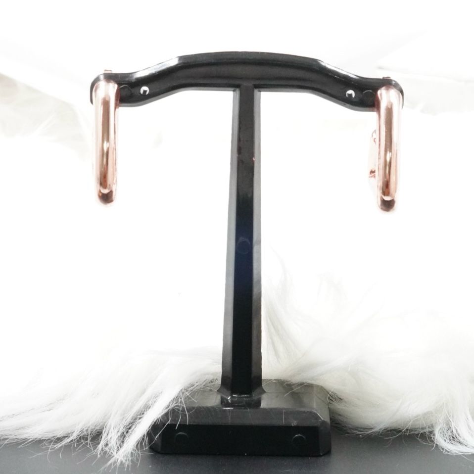 Miniatura 3 de ARETE TRIANGULO GRUESITO ROSA